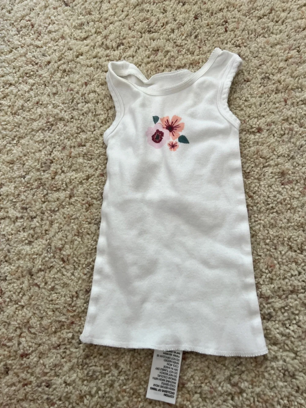 White Kids Floral Accent Accessory
